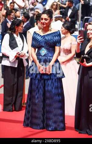 Cannes, France. 24th May, 2024. Golshifteh Farahani attends the ' The Seed Of The Sacred Fig ' Red Carpet at the 77th annual Cannes Film Festival at Palais des Festivals on May 24, 2024 in Cannes, France. (Credit Image: © Beata Zawrzel/ZUMA Press Wire) EDITORIAL USAGE ONLY! Not for Commercial USAGE! Stock Photo