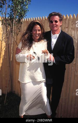 Sept. 28, 2007 - K2484WW.HAMPTON CLASSIC 09-03-1995.CALVIN KLEIN AND WIFE KELLY KLEIN. WALTER WEISSMAN- 1995.CALVINKLEINRETRO(Credit Image: © WALTER WEISSMAN/ZUMA Wire) EDITORIAL USAGE ONLY! Not for Commercial USAGE! Stock Photo