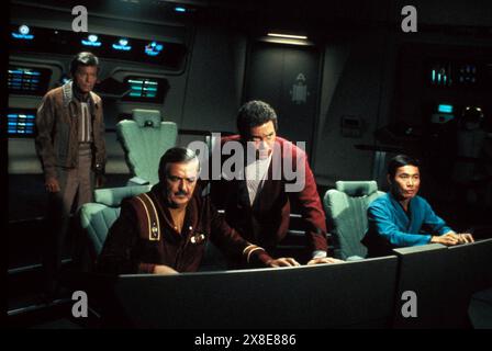 July 21, 2005 - STAR TREK: THE SEARCH FOR SPOCK.TV-FLIM STILL.SUPPLIED BY WILLIAM SHATNER.JAMES DOOHAN.GEORGE TAKEI.DEFOREST KELLY.JAMESDOOHANRETRO(Credit Image: © JAMES M. KELLY/ZUMA Wire) EDITORIAL USAGE ONLY! Not for Commercial USAGE! Stock Photo