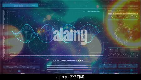 Digital composite of Science Composition Universe combined with ...