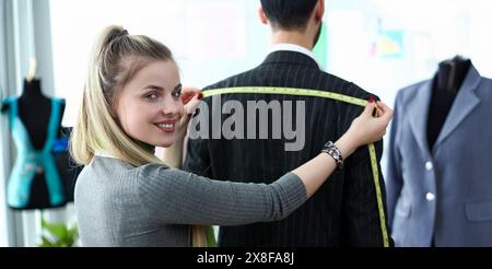Classy Clothes Design Tailor Craftsmanship Concept Stock Photo