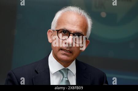 London, UK. 23rd May, 2024. Ben Habib attends a press conference as part of Reform UK party's campaign ahead of July 4, 2024 general election in London. (Photo by Fred Duval/SOPA Images/Sipa USA) Credit: Sipa USA/Alamy Live News Stock Photo