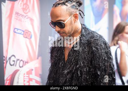 Monaco, Monaco. 24th May, 2024. Mercedes-AMG Petronas F1 Team's British driver Lewis Hamilton is seen in the paddock during the Monaco F1 Grand Prix weekend on May 24, 2024. (Photo by Andreja Cencic/SOPA Images/Sipa USA) Credit: Sipa USA/Alamy Live News Stock Photo
