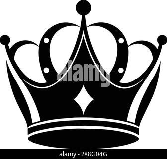 Crown Silhouette, Great for creating certificates, awards, celebratory posters, certificates, awards, celebratory, Royalty and Luxury Designs Stock Vector