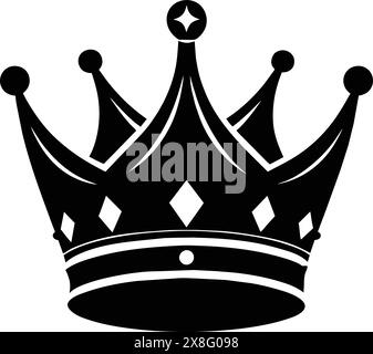 Crown Silhouette, Great for creating certificates, awards, celebratory posters, certificates, awards, celebratory, Royalty and Luxury Designs Stock Vector