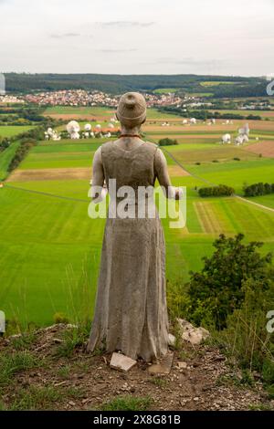 bad kissingen, lower franconia, rhön, franconia, amalberga, mysterious figure, hammelburg, tourism, hiking, wallpaper Stock Photo