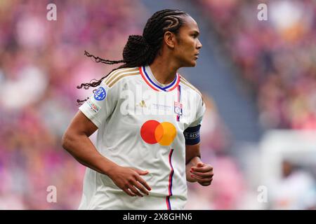 Barcelona, Spain. 25th May, 2024. Wendie Renard of Olympique Lyonnais during the UEFA Women's Champions League Final match between FC Barcelona and Olympique Lyonnais played at San Mames Stadium on May 25, 2024 in Bilbao Spain. (Photo by Bagu Blanco/PRESSINPHOTO) Credit: PRESSINPHOTO SPORTS AGENCY/Alamy Live News Stock Photo