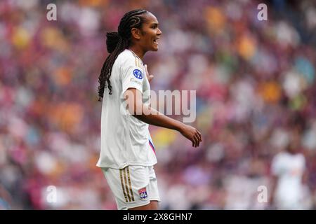 Barcelona, Spain. 25th May, 2024. Wendie Renard of Olympique Lyonnais during the UEFA Women's Champions League Final match between FC Barcelona and Olympique Lyonnais played at San Mames Stadium on May 25, 2024 in Bilbao Spain. (Photo by Bagu Blanco/PRESSINPHOTO) Credit: PRESSINPHOTO SPORTS AGENCY/Alamy Live News Stock Photo