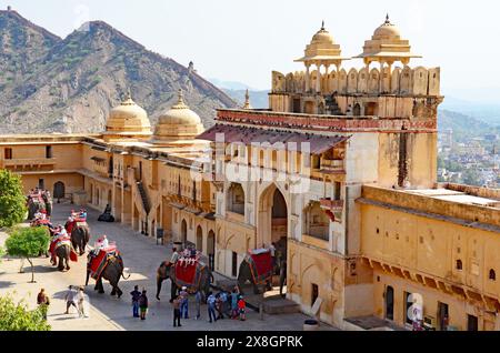 Amber Fort or Amer Palace, Amer, nr Jaipur, Rajasthan, India Stock Photo