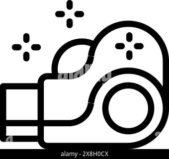 A simple black and white camera icon with a flat design, suitable for web and graphic use Stock Vector