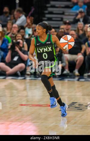 Minneapolis, Minnesota, USA. 25th May, 2024. Minnesota Lynx forward ...