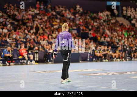 Hamburg, Hamburg, Germany. 25th May, 2024. Mikael Appelgren - Rhein-Neckar Loewen 1 during the EHF Finals Men 2024 Handball in Hamburg (Credit Image: © Mathias Schulz/ZUMA Press Wire) EDITORIAL USAGE ONLY! Not for Commercial USAGE! Stock Photo