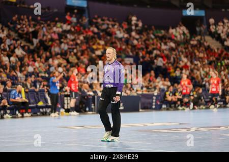 Hamburg, Hamburg, Germany. 25th May, 2024. Mikael Appelgren - Rhein-Neckar Loewen 1 during the EHF Finals Men 2024 Handball in Hamburg (Credit Image: © Mathias Schulz/ZUMA Press Wire) EDITORIAL USAGE ONLY! Not for Commercial USAGE! Stock Photo