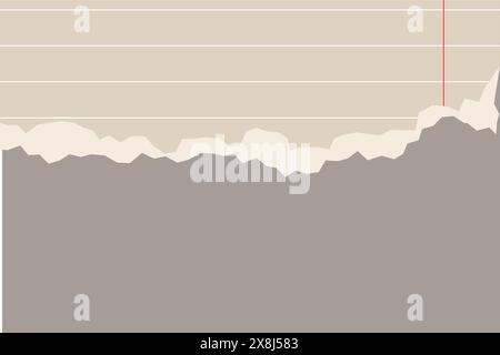 Torn Sheet on transparent background. Beige ripped paper. Vector illustration in flat style. Page with uneven texture edge Stock Vector