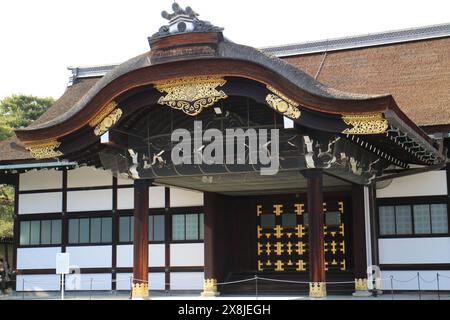 Shin-okuruma-yose in Kyoto Imperial Palace, Japan Stock Photo