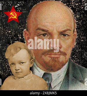 Vladimir Lenin / Vladimir Ilyich Ulyanov (1870-1924) . The boy that became the man# who Russian revolutionary, Soviet politician, and political theorist who was the founder and first leader of the Russian Soviet Federative Socialist Republic. - Владимир Ильич Ленин / Владимир Ильич Ульянов (1870-1924) . Мальчик, который стал мужчиной# русский революционер, советский политик и политический теоретик, основатель и первый руководитель Российской Советской Федеративной Социалистической Республики. Stock Photo