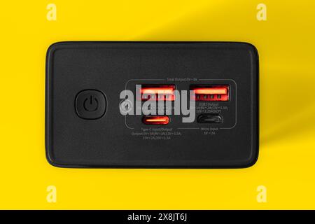 Lviv, Ukraine - May 26, 2024: Baseus Star-Lord Digital Display Fast Charging Power Bank 30W Stock Photo