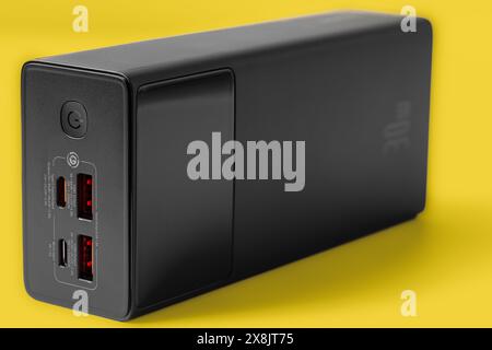 Lviv, Ukraine - May 26, 2024: Baseus Star-Lord Digital Display Fast Charging Power Bank 30W Stock Photo