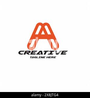 Alphabet letter icon logo A Stock Vector