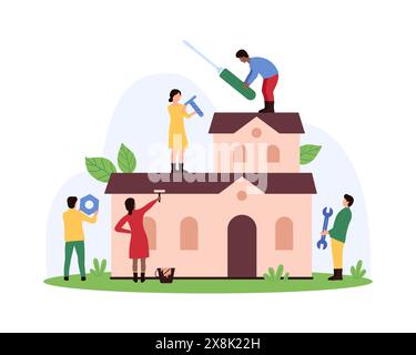 Building process concept tools, cartoon style Stock Vector Image & Art ...