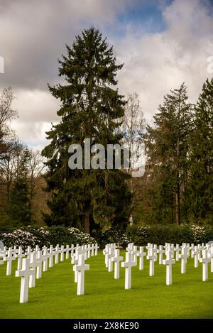 Luxembourg American Cemetery in Luxembourg City, Luxembourg. Stock Photo