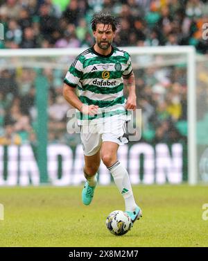 Charlie Mulgrew of Celtic during the charity match at Celtic Park, Glasgow. Picture date: Sunday May 26, 2024. Stock Photo