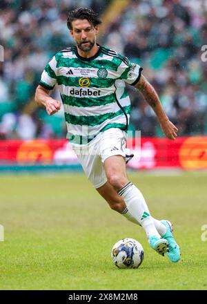 Charlie Mulgrew of Celtic during the charity match at Celtic Park, Glasgow. Picture date: Sunday May 26, 2024. Stock Photo