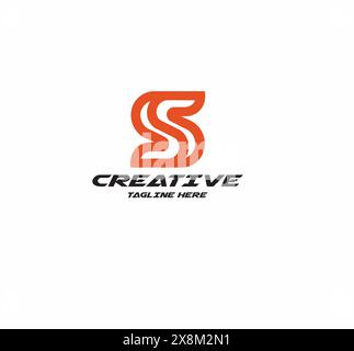 Letter S logo Stings logo Modern business logo for your company s letter initial logo vector icon illustration overlap overlapping style Stock Vector
