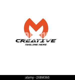 Letter M logo icon design template elements Stock Vector