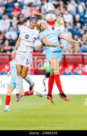 May 25, 2024: Chicago Red Stars forward Penelope Hocking (55) advances ...