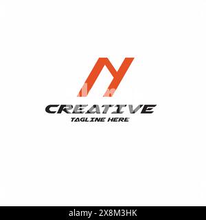 Letter N logo icon design template elements Stock Vector