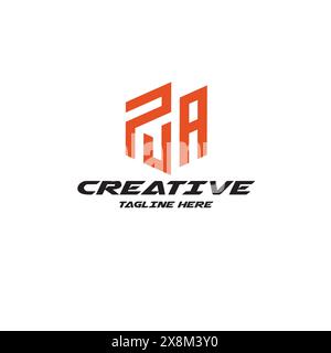 initial PUA Logo Letter Vector Icon, Letter PU logo image design for brand or business Stock Vector
