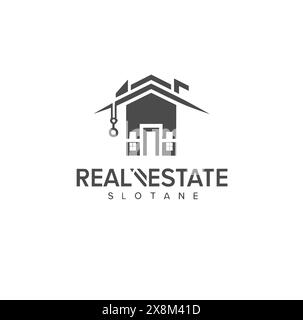 Real Estate Vector Logo Design Stock Vector
