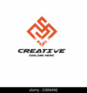 MS logo design. Vector illustration. Stock Vector