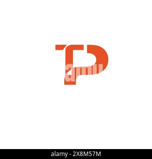 TP Letter Logo Design Stock Vector