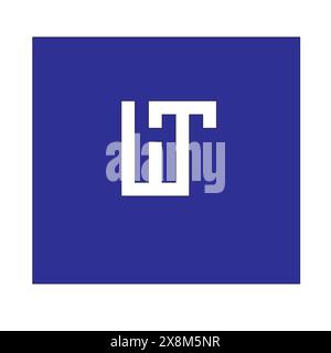 Alphabet letters TW or WT logo monogram Stock Vector
