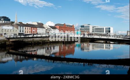 Mary Elmes pedestrian bridge Cork Ireland Stock Photo