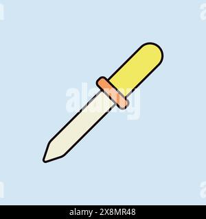Dropper vector flat icon. Medicine and healthcare, medical support sign. Graph symbol for medical web site and apps design, logo, app, UI Stock Vector