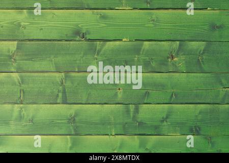 Green painted wood texture, wooden background Stock Photo