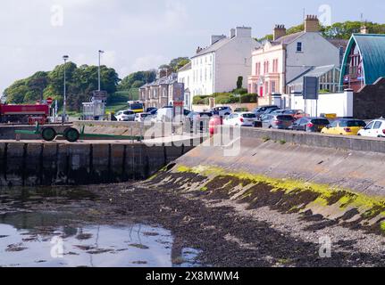 Portaferry seafront a low tide Stock Photo