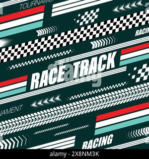 Sport flags lines black poster Stock Vector