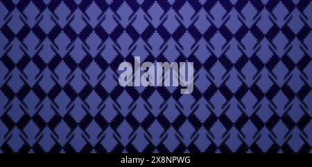 seamless pattern dark blue background geometrical zigzag shape for abstract illustration wallpaper, fabric, textile, book cover, wrapping paper Stock Vector