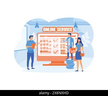Online platform workers Cut Out Stock Images &amp; Pictures - Alamy