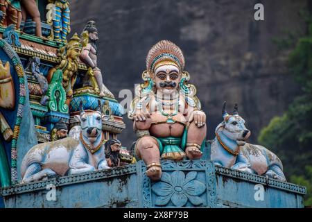 Ganesha god hindu temple statue Stock Photo