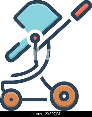 Icon for toddler rocker,stroller Stock Vector Image & Art - Alamy