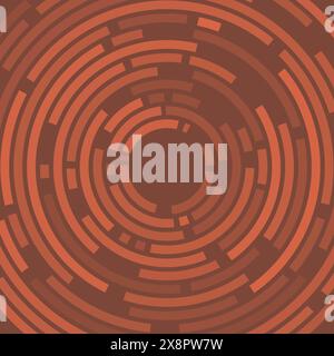 A circular pattern featuring alternating red sections with a dark center, creating a visually striking abstract background design. Stock Vector