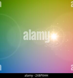 A vibrant and colorful rainbow-hued abstract background captured in a blurry effect, creating a dynamic visual display of colors blending together. Stock Vector