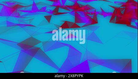Image of abstract lines pattern moving on blue background Stock Photo