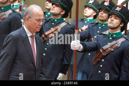 Italy, Rome, May 25, 2024 : Chigi Palace, Prime Minister Giorgia Meloni receives Mohammad Mustafa, Prime Minister of Palestine   Photo © Stefano Carof Stock Photo