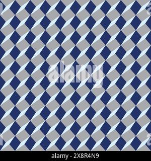 Geometric Seamless Pattern Design, Cube Background Stock Vector